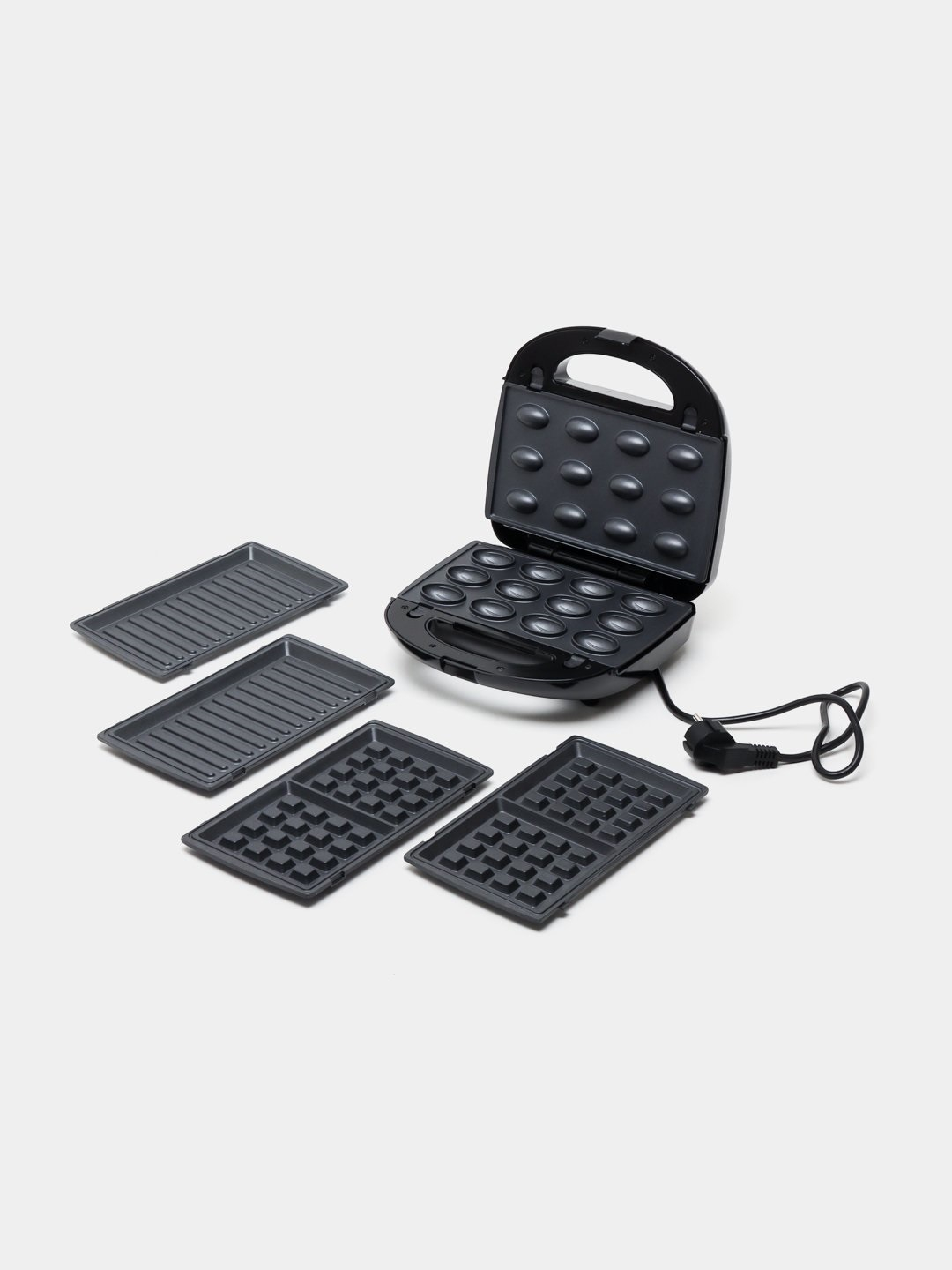 Koʼp funktsiyali vafli, sendvich pishirgich uchtasi birda