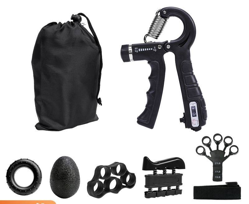 Қўл ва бармоқ мушакларини кучайтирувчи профессионал 6 лик спорт анжомлари тўплам (Янги авлод – ҳисоблагичли)